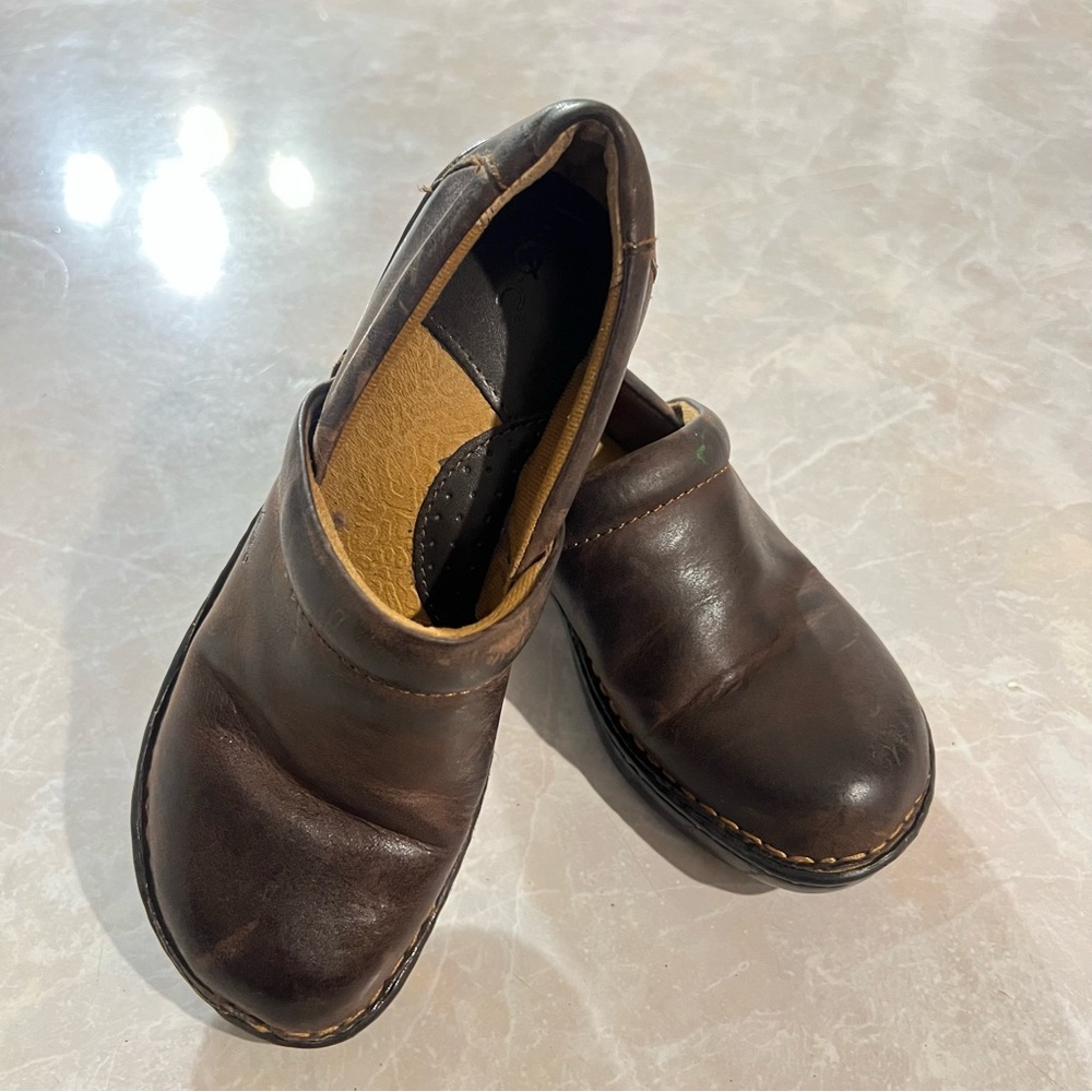 boc Dark‎ Brown Leather Mules